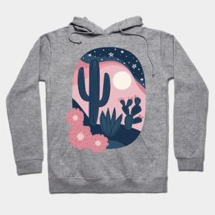 Desert Cactus Sunset Hoodie